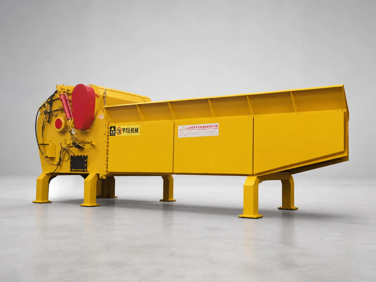 Complete machine side view