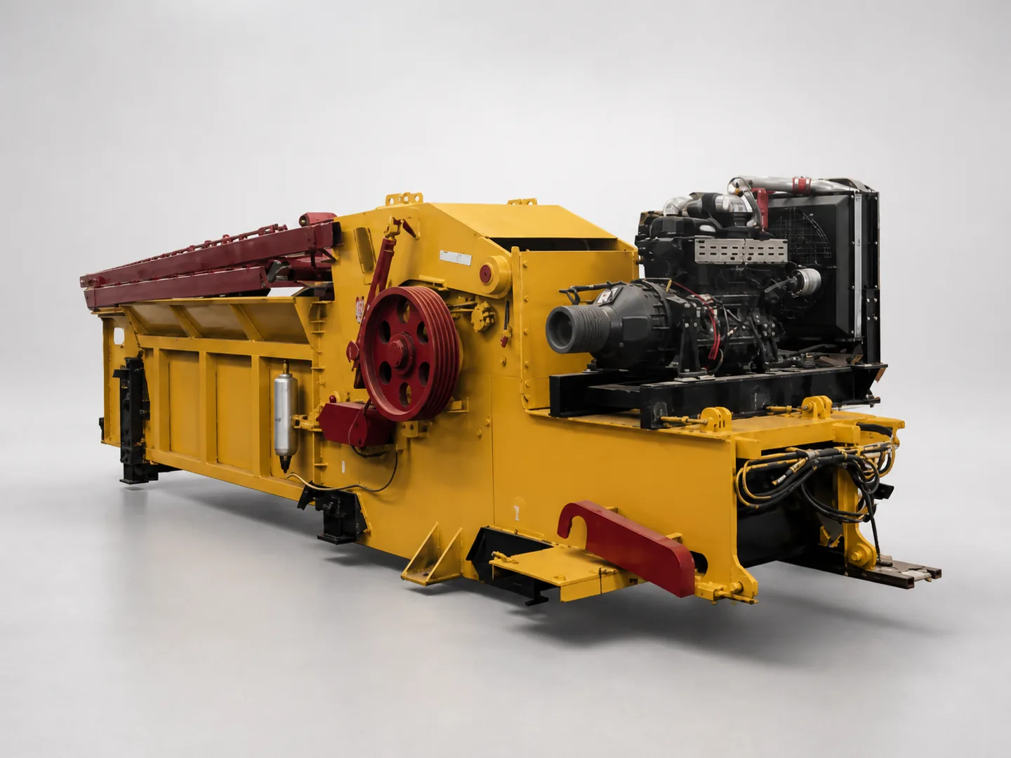Diesel mobile wood chipper main unit